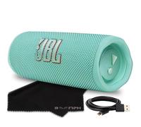 JBL Flip 6 Haut-parleur Bluetooth portable sans fil, étanche IP67 et batterie intégrée - Bleu sarcelle - Solution complète en tissu de performance ultime pour votre expérience sonore en déplacement