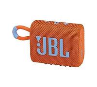 JBL Go 3 Enceinte Bluetooth sans fil ultra portable avec son professionnel, couleurs vives avec design en tissu résistant, étanche, type C (sans microphone, orange)