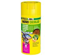 JBL Cichlid Grano M 250ml CLICK: Aliment complet pour Cichlidés de 8-20 cm, Granulé saumon et crevette, 130g