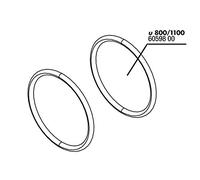 JBL Joint torique (2 x) couvercle + raccord de tuyau u800/1100.