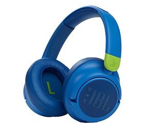 JBL JR 460NC Casque Supra-auriculaire sans Fil pour Enfants, jusqu'à 30 Heures de Lecture et Son JBL Safe - Bleu