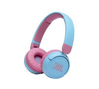 JBL JR310BT - Casque sans fil avec micro pour enfants - Léger, confortable et pliable - Avec volume limité à 85 dB - Autonomie de 30 hrs - Livré avec un jeu d’autocollants - Bleu