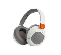 JBL JR460NC - Casque sans fil à Réduction de Bruit Active pour enfants - Avec micro et technologie Bluetooth - Volume limité à 85 dB - Autonomie de 20 hrs - Blanc