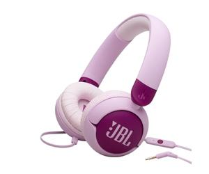 JBL Junior 320 Kids Wired Headset | avec Microphone intégré, Safe Sound, Volume jusqu'à 85 DB, Coussinets Confortables, Set d'autocollants, Design Pliable