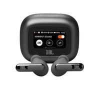 JBL Live Beam 3 Écouteurs sans fil avec suppression du bruit, 48 heures de lecture totale, charge sans fil, 6 micros pour des appels parfaits, connexion multipoint, étanchéité IP55 et anti-poussière