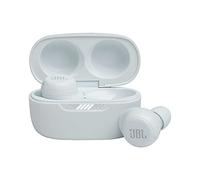 JBL Live Free NC+ - Écouteurs intra-auriculaires Bluetooth avec suppression active du bruit, microphone, batterie jusqu'à 21 h, chargement sans fil (blanc), taille S