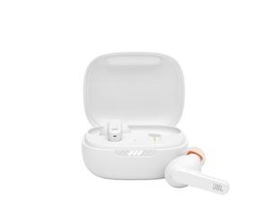 JBL LIVE PRO+ TWS - Ecouteurs bluetooth sans fil - Réduction de Bruit adaptative et technologie Smart Ambient - Etui de recharge inclus - Jusqu’à 28 hrs d’écoute combinée - Blanc