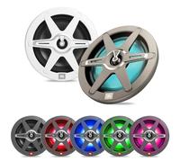 JBL Marine CLUB82 Enceintes coaxiales Marines 2 Voies 8 Pouces avec 150 W RMS et 450 W Max, sensibilité 92 DB, 4 Ohm, IPx5, woofer Plus One et Tweeter PEI résistant aux UV