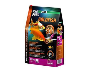 JBL Nourriture poissons rouges et De bassin, Bâtonnets Alimentaires Flottants, Nourriture Spéciale, ProPond Goldfish, Taille: M, 1,7 kg