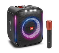 JBL PartyBox Encore Essential Haut-Parleur Portable D'intérieur et D'extérieur avec Lumières Intégrées, Design Résistant aux Éclaboussures, Basses Profondes et 10 Heures de Lecture, Noir