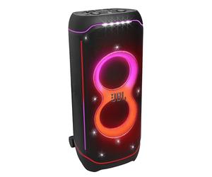 JBL PartyBox Ultimate, puissante enceinte Bluetooth sans fil, connectivité WiFi, basses puissantes, JBL Pro Sound, éclairage dynamique intégré et transportable sur roues