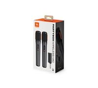 JBL Audio Microphones sans fil PartyBox Wireless Mic – 20h, rechargeables, 2,4 GHz – Pack de 2