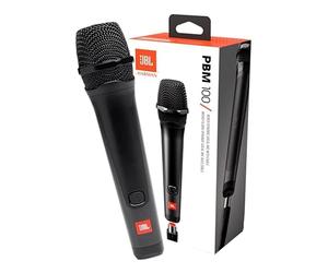 JBL PBM100 - Microphone Dynamique avec fil - Accessoire pour série JBL Partybox - Prise Jack - Supprime bruit ambiant - Noir