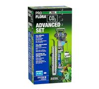 JBL PROFLORA CO2 ADVANCED SET M, Système Complet de Fertilisation au CO2 pour 40-600 l, avec Arrêt de nuit, 2 Manomètres, Bouteille réutilisable et de nombreux Accessoires.