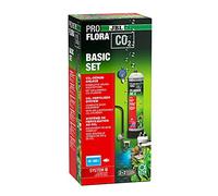 JBL PROFLORA CO2 BASIC SET U, Système Complet de Fertilisation au CO2 pour 40-300 L, avec Bouteille de Stockage de CO2 jetable et de nombreux Accessoires.