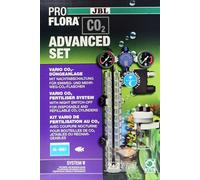 JBL PROFLORA CO2 ADVANCED SET V, Système Complet de Fertilisation au CO2 pour 40-600 l, avec Arrêt de nuit, 2 Manomètres et de nombreux Accessoires, sans Bouteille