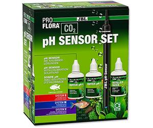 JBL PROFLORA CO2 pH SENSOR SET, Système d'Electrodes de pH avec Connexion BNC, inclus le Liquide d'étalonnage et d'autres Accessoires.