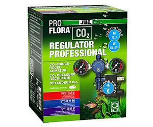 JBL PROFLORA CO2 REGULATOR PROFESSIONAL, Détendeur pour Systèmes de Fertilisation au CO2, avec 2 Manomètres, 1 Electrovanne pour Coupure Nocturne