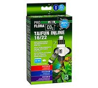 JBL PROFLORA CO2 TAIFUN INLINE 16/22, Diffuseur de CO2, Compte-bulles et sécurité Anti-retour intégrés, Pour aquariums de 160-600 L