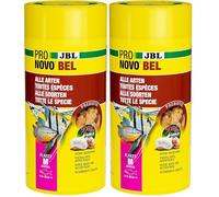 JBL PRONOVO BEL Flakes, Aliment de Base pour Tous Poissons d'Aquarium de 8-20 cm, Flocons pour Poissons, Taille M, 1L (Lot de 2)