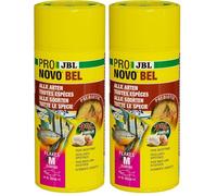 JBL PRONOVO BEL Flakes, Aliment de Base pour Tous Poissons d'Aquarium de 8-20 cm, Flocons pour Poissons, Taille M, 250 ML (Lot de 2)