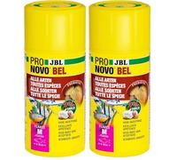JBL PRONOVO BEL Flakes, Aliment de Base pour Tous Poissons d'Aquarium de 8-20 cm, Flocons pour Poissons, Taille M, 100 ML (Lot de 2)