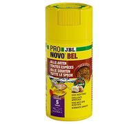 JBL PRONOVO BEL GRANO, Aliment de Base pour tous Poissons d'Aquarium de 3-10 cm, Granulés pour Poissons, Doseur à clic, taille S, 100 ml