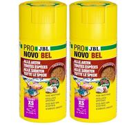 JBL PRONOVO BEL Grano, Aliment de Base pour Tous Poissons d'Aquarium de 3-5 cm, Granulés pour Poissons, Doseur à clic, Taille XS, 100 ML (Lot de 2)