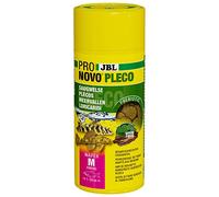 JBL PRONOVO PLECO WAFER, Comprimés Alimentaires avec part de Bois pour Locaridés Herbivores de 1-20 cm, Aliment pour Poissons, taille M, 250 ml