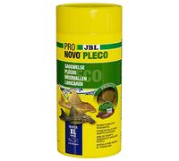 JBL PRONOVO PLECO WAFER, Comprimés Alimentaires avec part de Bois pour Locaridés Herbivores de 15-40 cm, Aliment pour Poissons, taille XL, 1 L