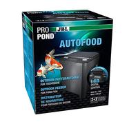 JBL PROPOND AUTOFOOD Distributeur Automatique de Nourriture Solaire pour carpes koï et Autres Poissons de Bassin, résistant aux intempéries, 37,5 x 37,5 x 46,2 cm, Noir