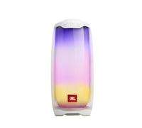 JBL Pulse 4 - Enceinte Bluetooth portable lumineuse - Système de son à 360 degrés - Autonomie 12 hrs - Étanche pour piscine & plage - Blanc