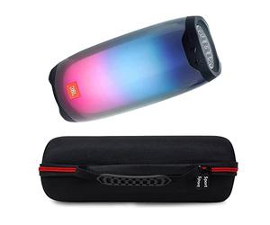 JBL Pulse 4 Haut-parleur Bluetooth portable étanche avec 360 LED colorées et étui sport Deluxe EVA Noir