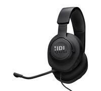 JBL Quantum 100M2 Casque gaming filaire circum-auriculaire avec microphone amovible, son JBL QuantumSOUND Signature, câble jack 3,5mm, compatible avec de nombreuses plate-formes, fonction mute, noir