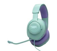 JBL Quantum 100M2 Casque gaming filaire circum-auriculaire avec microphone amovible, son JBL QuantumSOUND Signature, câble jack 3,5mm, compatible avec de nombreuses plate-formes, bleu cyan