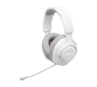 JBL Casque gaming circum-auriculaire Quantum 360 – 2,4 GHz + Bluetooth, 22 h, micro amovible, blanc