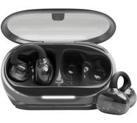 JBL Soundgear Clips True Wireless écouteurs Ouverts sans Fil, SonicArc Design, jusqu'à 32 h d'autonomie Totale, résistance à l'eau et à la poussière IP54, Technologie JBL OpenSound, Ghost Black