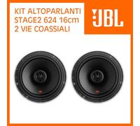 JBL Stage2 624 - Haut-parleurs - pour automobile - 40 Watt - 2 voies - coaxial - 6.5"