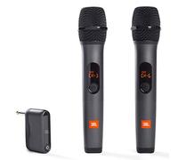 JBL - Système sans Fil à Deux Microphones avec récepteur Double Canal, Couleur Noire