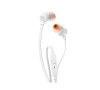 JBL Audio – Écouteurs filaires T110 – Intra-auriculaires – Câble anti enchevêtrement – Blanc