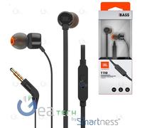 JBL T110 Casque Audio Avec Fil + Commande Et Microphone | NOIR