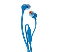JBL T110 - Ecouteurs intra-auriculaires filaires - Son Pure Bass de JBL et bouton de contrôle - Connectivité : câble Jack 3,5 mm - Couleur : Bleu