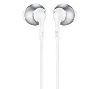 JBL T205 Casque et Micro Binaural écouteur Chrome, Blanc avec Fil - Casques et micros