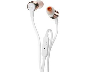 JBL T210RDG Ecouteurs Bluetooth intra-auriculaire filaire - Pure Bass - Or Rose