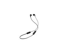 JBL Audio Écouteurs intra‑auriculaires Tune 235BT – Bluetooth, micro 3 boutons, câble plat – Noir