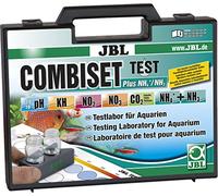 JBL Test Combi Set Plus NH4, Coffret de tests des principaux paramètres d'eau en aquarium d'eau douce, Test ammonium inclus