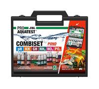 JBL Test de Qualité d'eau pour Bassin, 6 Tests et Accessoires, Bac à Koïs et Bassin de Jardin, PROAQUATEST COMBISET POND