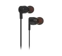 JBL Tube 210 Écouteurs Intra-Auriculaires avec Commande à 1 Bouton et Microphone intégré, compatibles avec Les appareils Apple et Android, Noir
