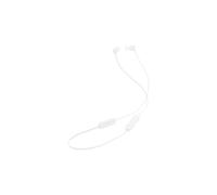 JBL Tune 135BT Écouteurs Intra-Auriculaires Bluetooth sans Fil avec 3 Boutons Microphone/télécommande et câble Plat - Blanc