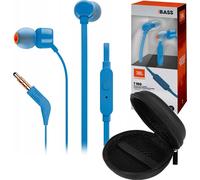JBL Tune 160 Ecouteurs filaires intra-auriculaires, bleu + housse, noir